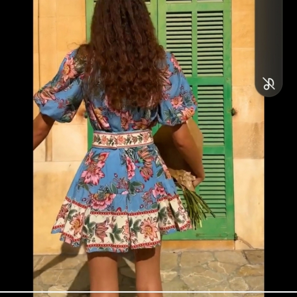 Farm Rio Floral Minidress - Picture 3 of 7